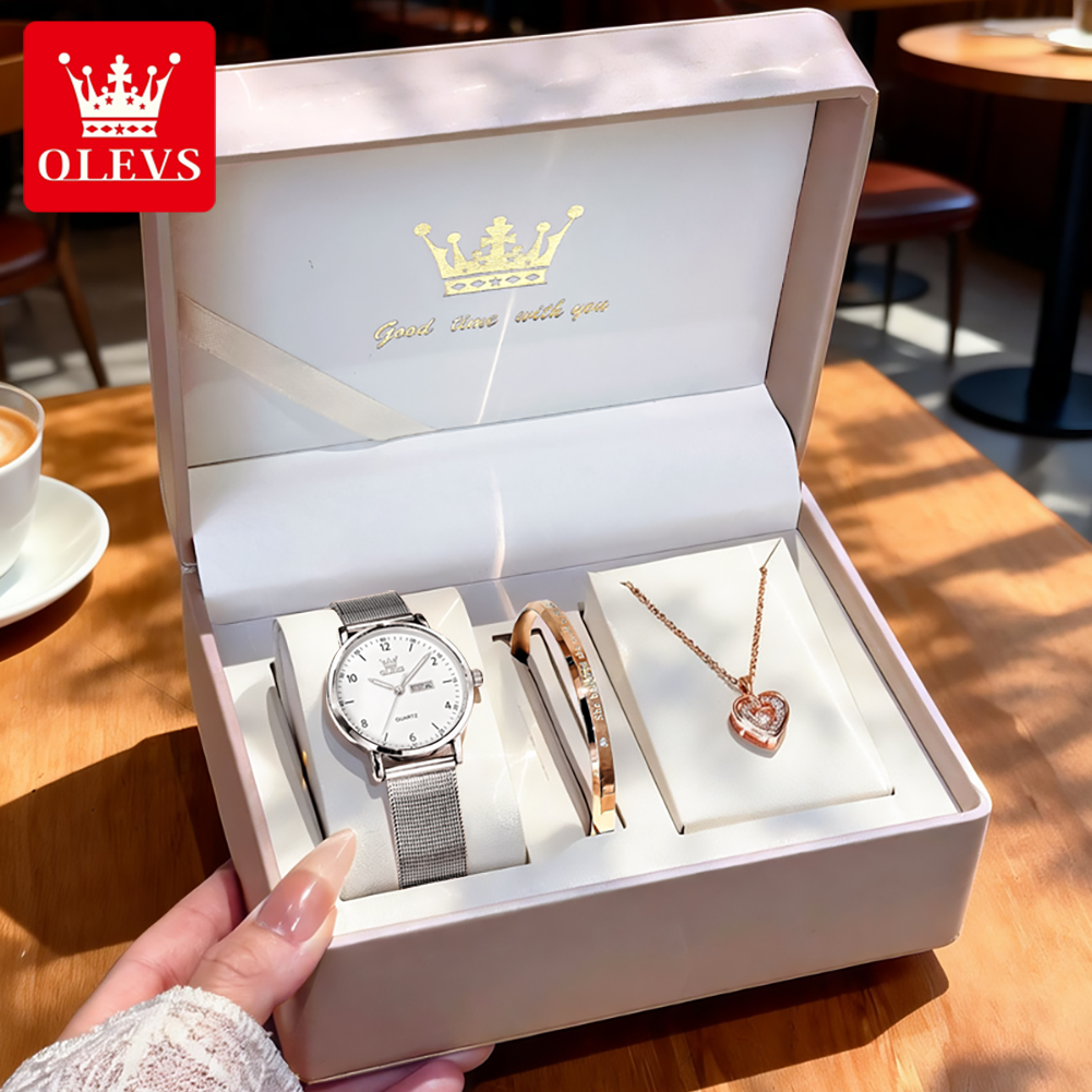 Watch Display Box - OLEVS 2996 여성용 시계 오리지널 우아한