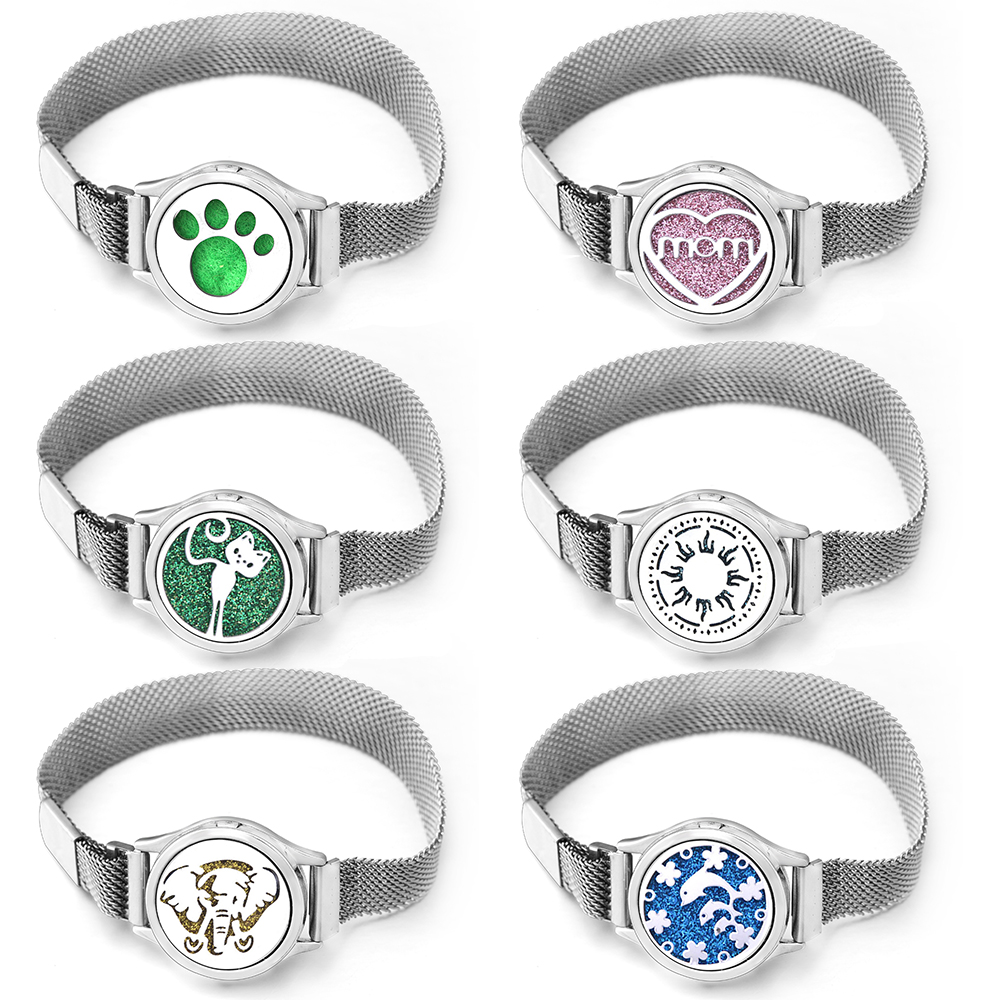 Jewelry Essentials Watches - 아로마 테라피 하트 모양 MOM 로켓