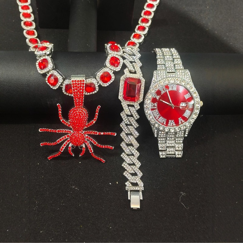 Icebox Jewelry Watches - 남성용 힙합 주얼리 세트 - 로마