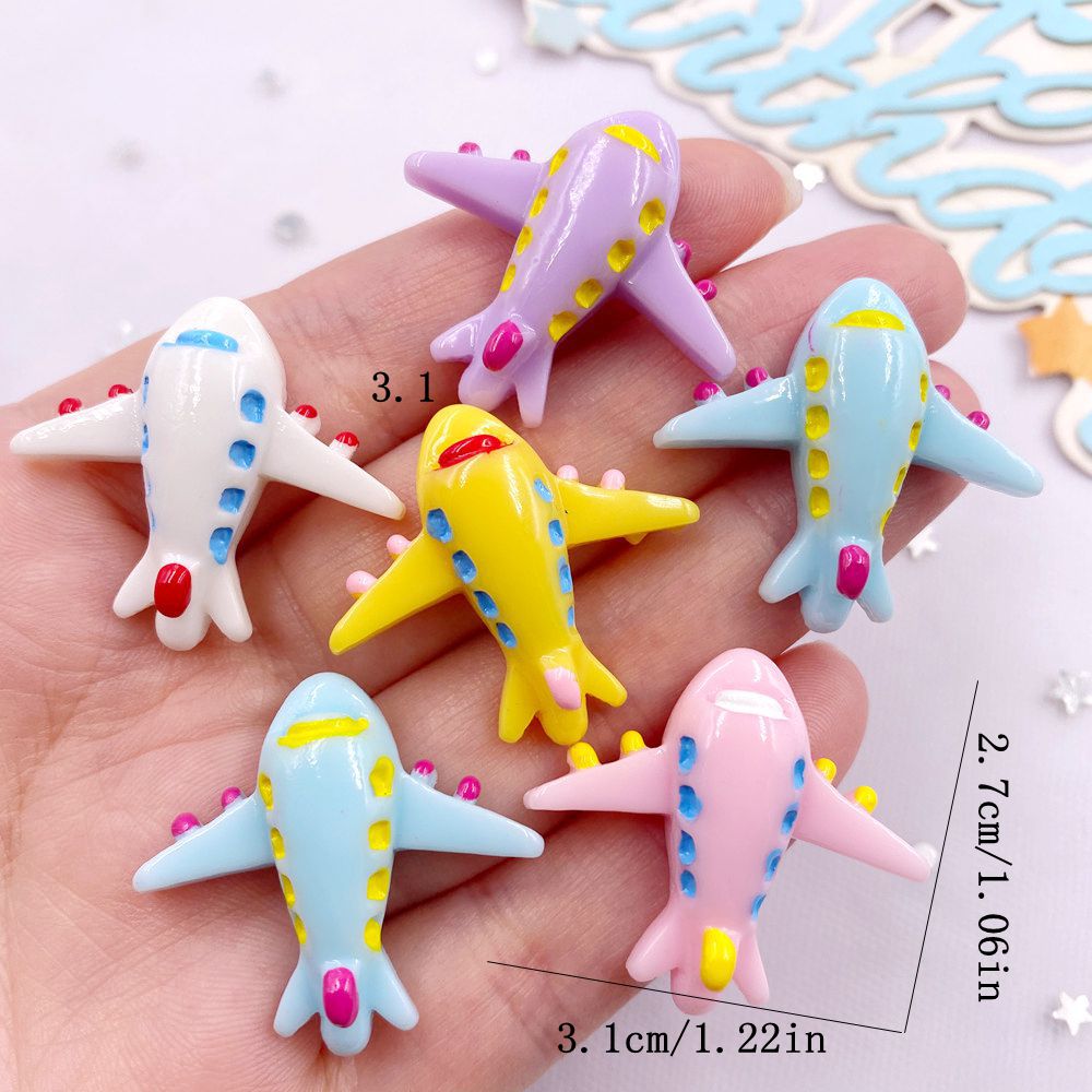 10PCS 혼합 수지 다채로운 만화 항공기 플랫 백 스 - Paradise Jewelry & Watches Llc 리뷰 및 가격