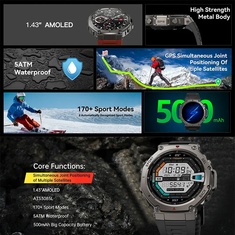 2026 신형 군용 DM58 GPS 스마트워치 1.43 - Italian Jewelry Watches 리뷰 및 가격