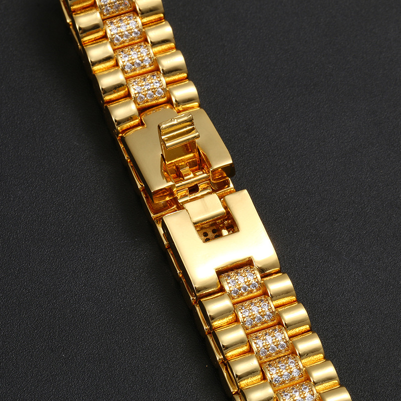 힙합 AAA CZ 스톤 포장 블링 아이스 아웃 시계 밴 - Icebox Jewelry Watches 리뷰 및 가격