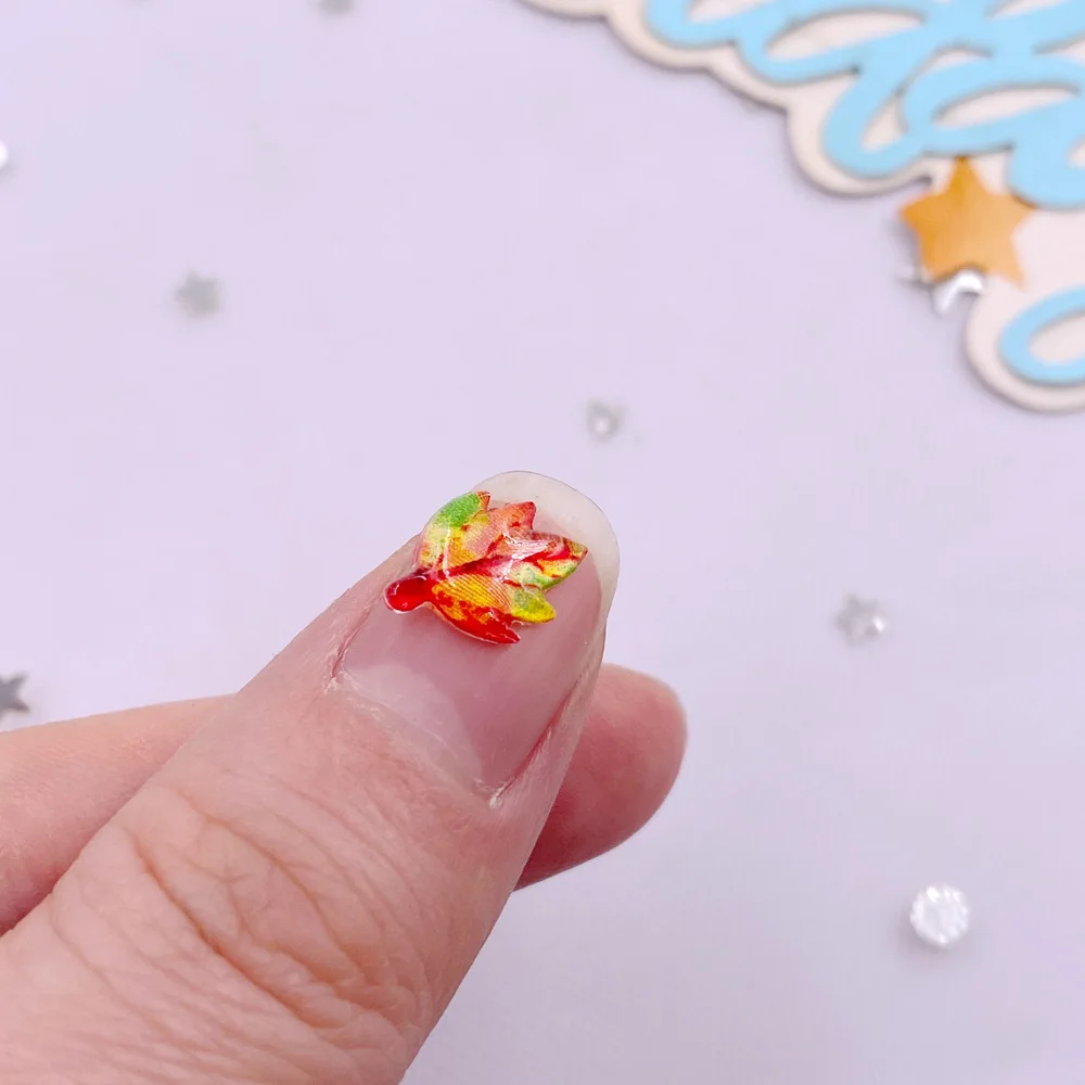 50pcs 혼합 수지 미니 크리스탈 다채로운 단풍 나무 - Paradise Jewelry & Watches Llc 리뷰 및 가격
