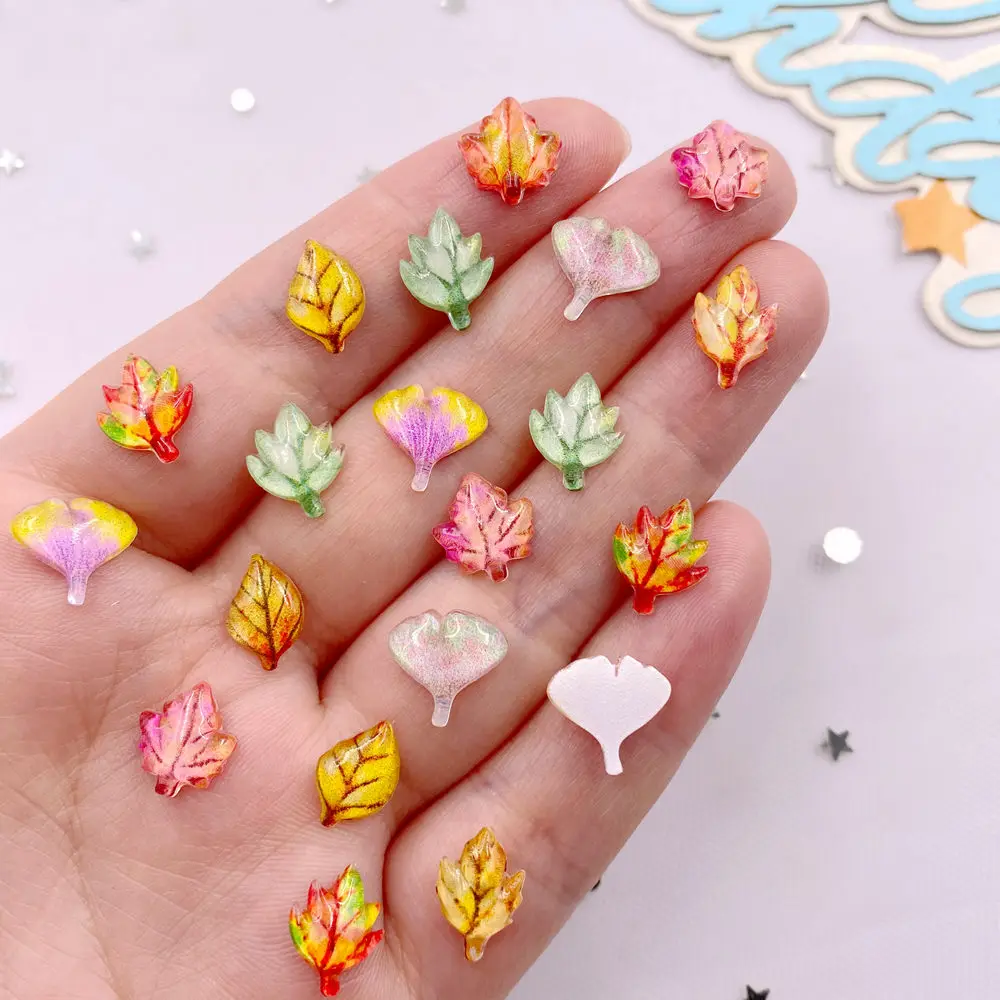 50pcs 혼합 수지 미니 크리스탈 다채로운 단풍 나무 - Paradise Jewelry & Watches Llc 리뷰 및 가격