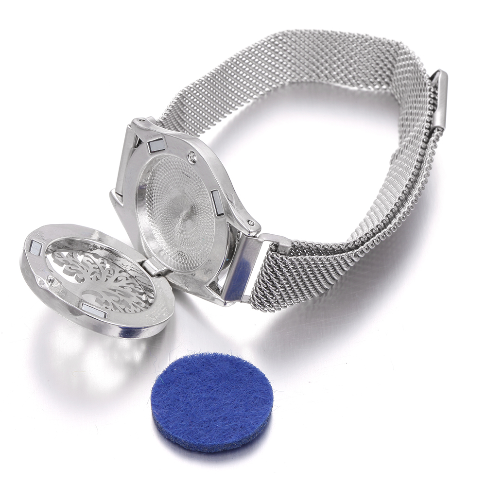 생명의 나무 아로마테라피 팔찌 스테인리스 스틸 에센셜  - Jewelry Essentials Watches 리뷰 및 가격