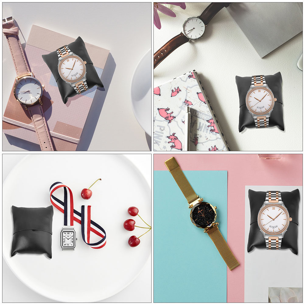 12Pcs 시계 디스플레이 베개 PU 쥬얼리 쿠션 시계 - Jewelry Watches & Accessories 리뷰 및 가격