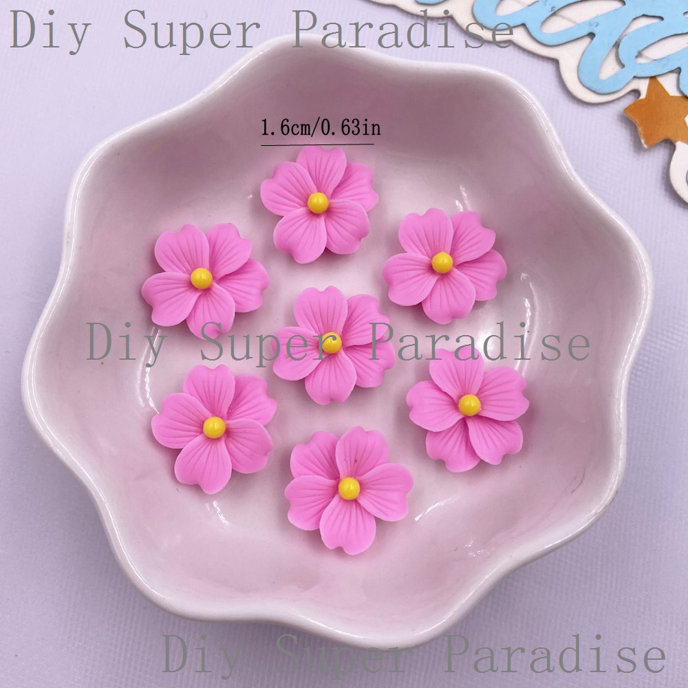 50Pcs 수지 다채로운 16mm 꽃 플랫 백 스톤 인 - Paradise Jewelry & Watches Llc 리뷰 및 가격