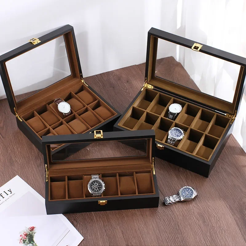 수제 고급 나무 시계 보관함 6/10/12칸 시계 진열 - Jewelry Box That Holds Watches 리뷰 및 가격